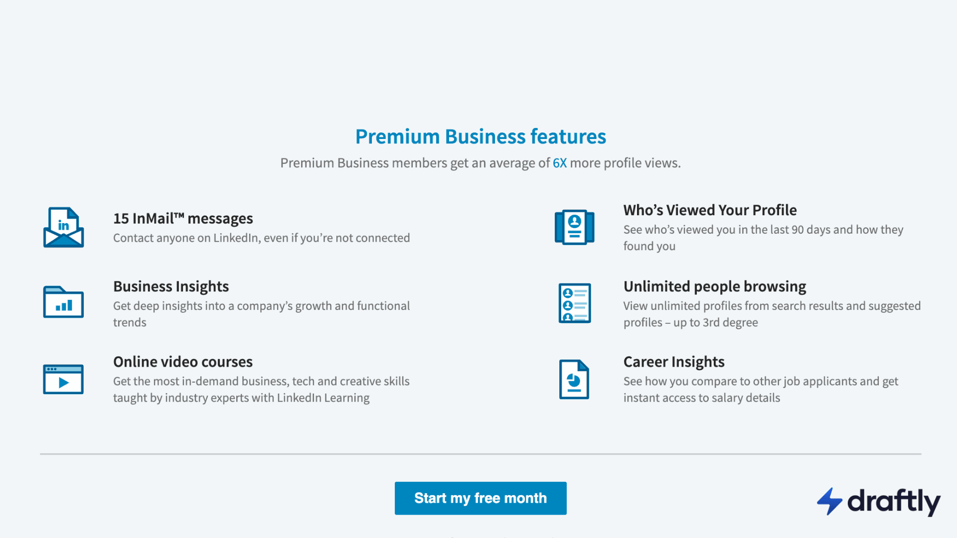 Linkedin premium features